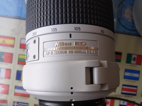 NIKON ED ニコン  AF S 80-200mm F2.8D ライトグレー